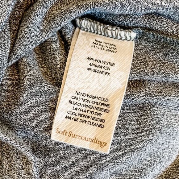 🍋 Soft Surroundings Side Ties Scoop Neck Blouse - Picture 8 of 8